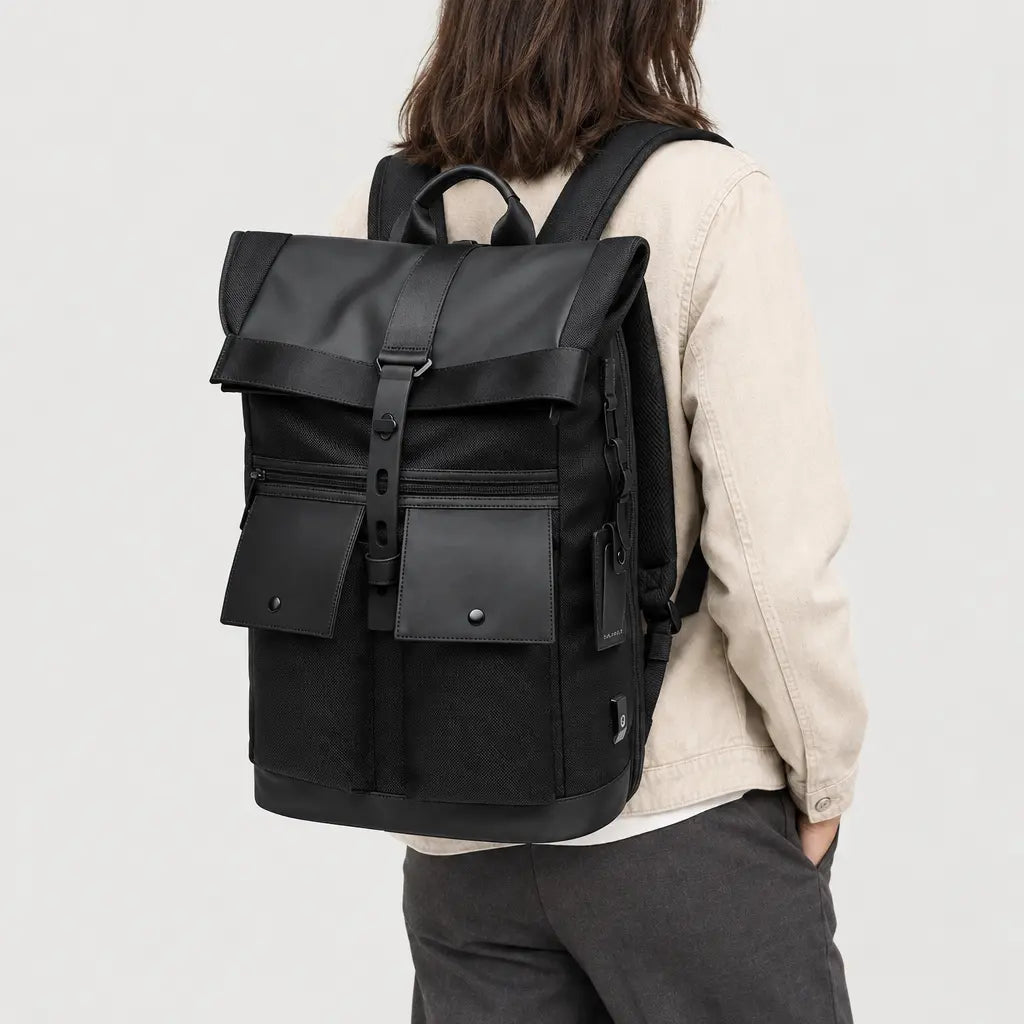 Sac à dos ordinateur antivol - noir