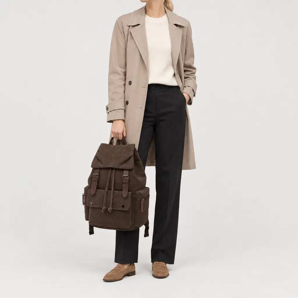 Sac à dos femme pour ordinateur - cafe