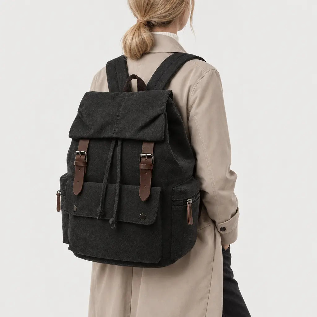 Sac à dos femme pour ordinateur - noir