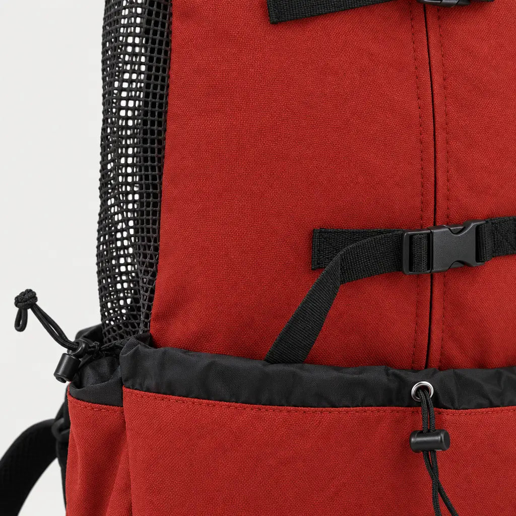 Sac de transport chien respirant - rouge