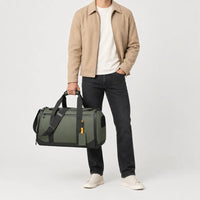 Sac de voyage week-end homme à compartiments - vert