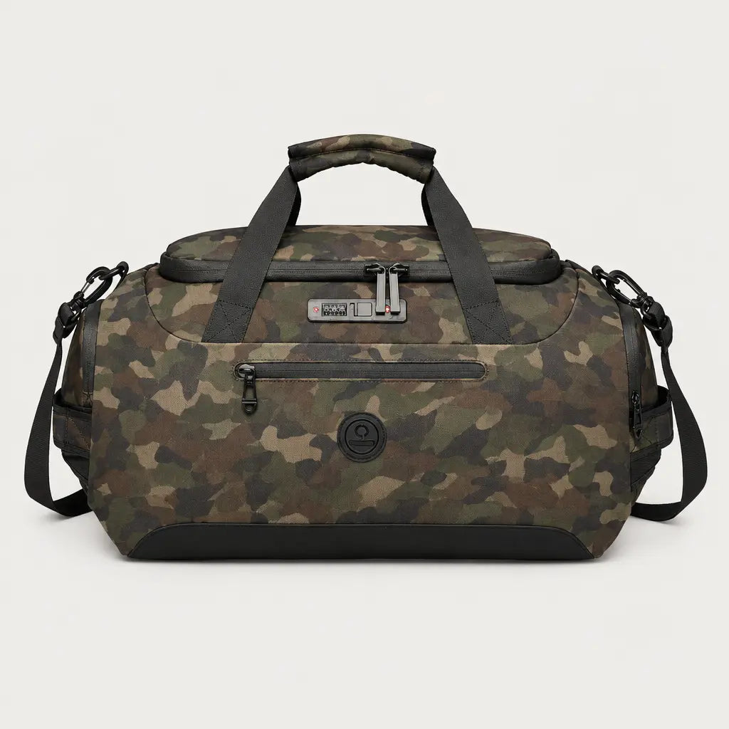 Sac de voyage sport homme à poche humide - camouflage