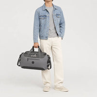 Sac de voyage sport homme à poche humide - gris