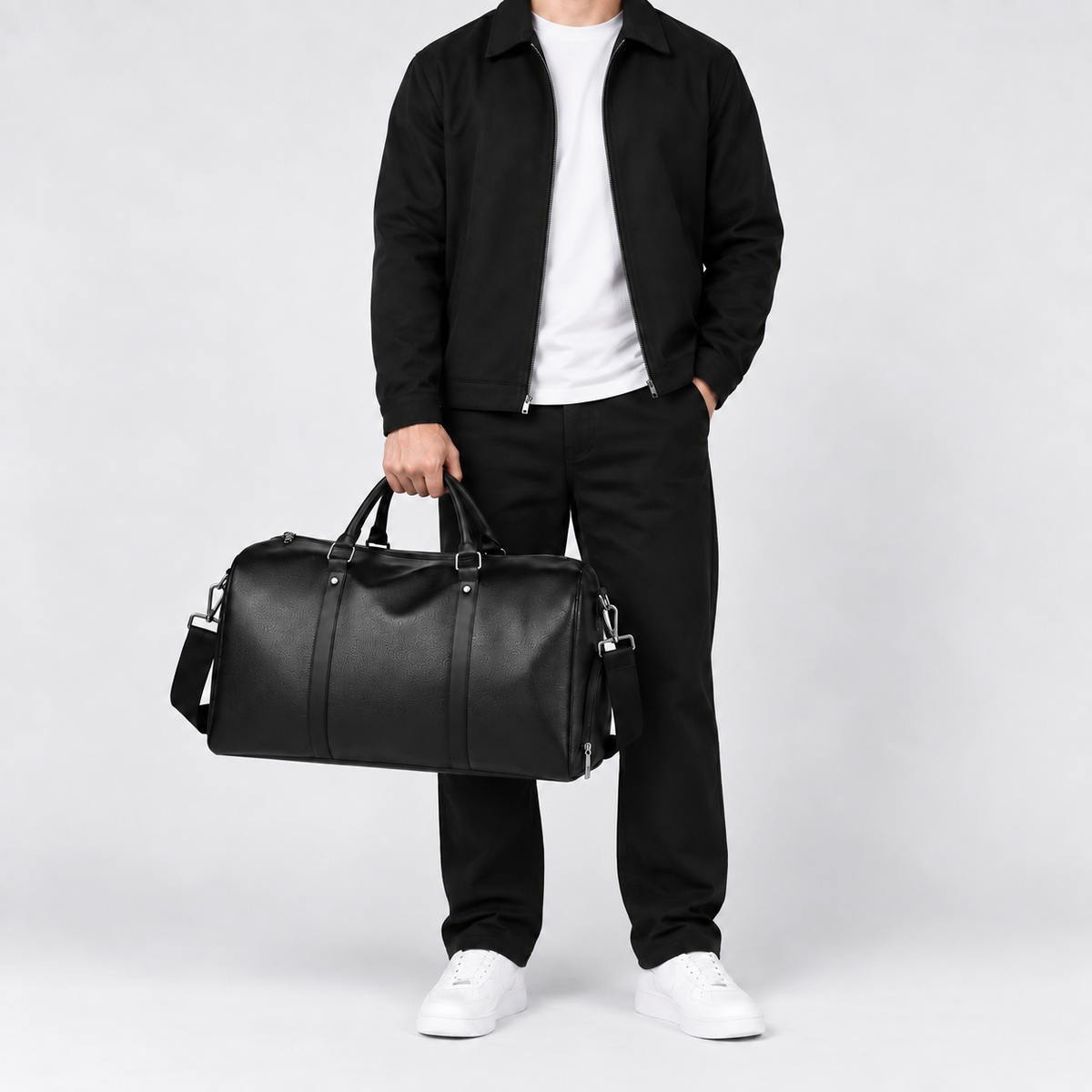 Sac de voyage moto imperméable - noir