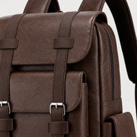 Sac à dos homme pour ordinateur - marron-fonce