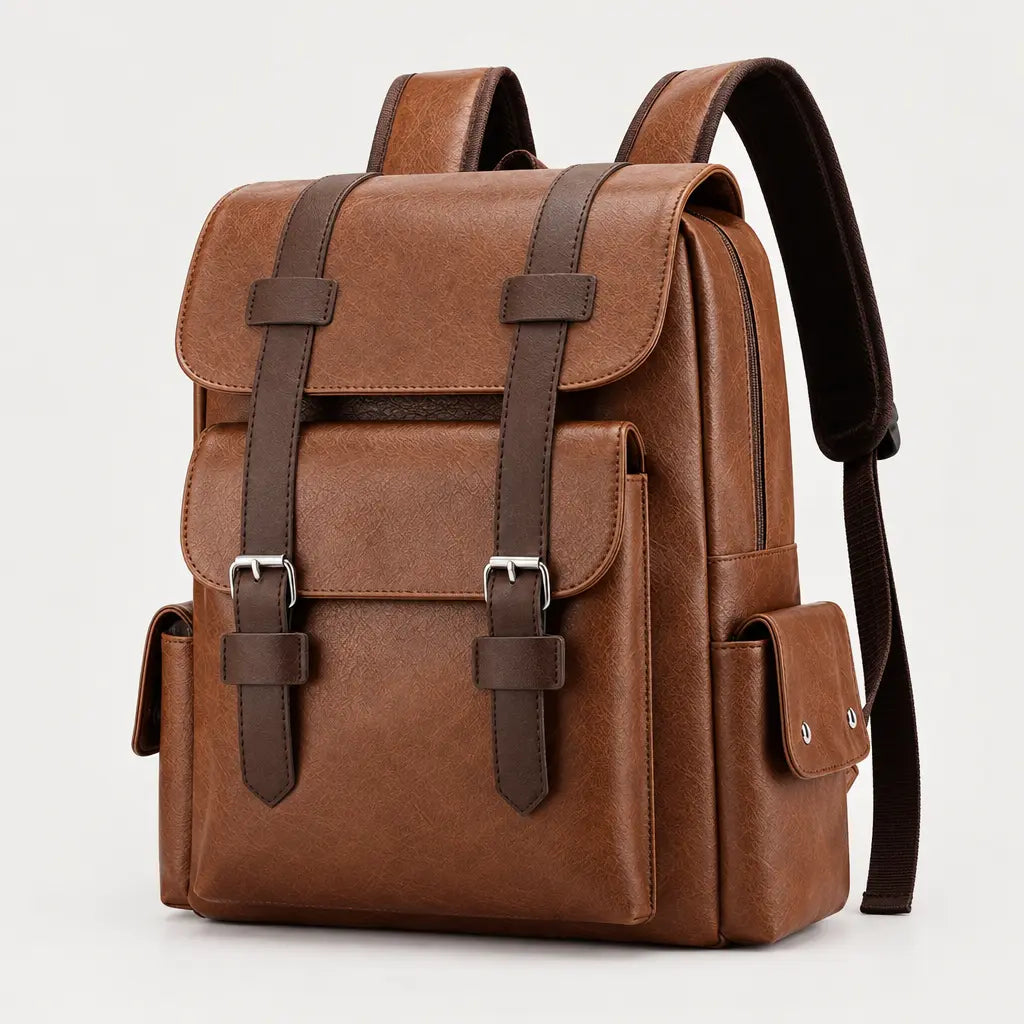 Sac à dos homme pour ordinateur - marron