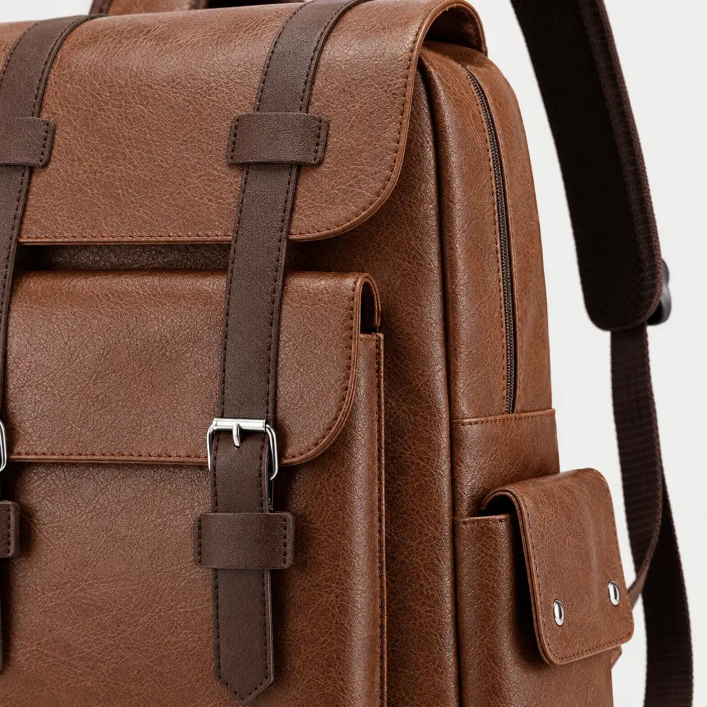 Sac à dos homme pour ordinateur - marron