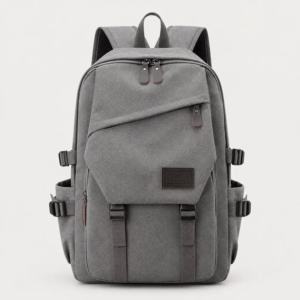 Sac à dos voyage homme à compartiments - gris