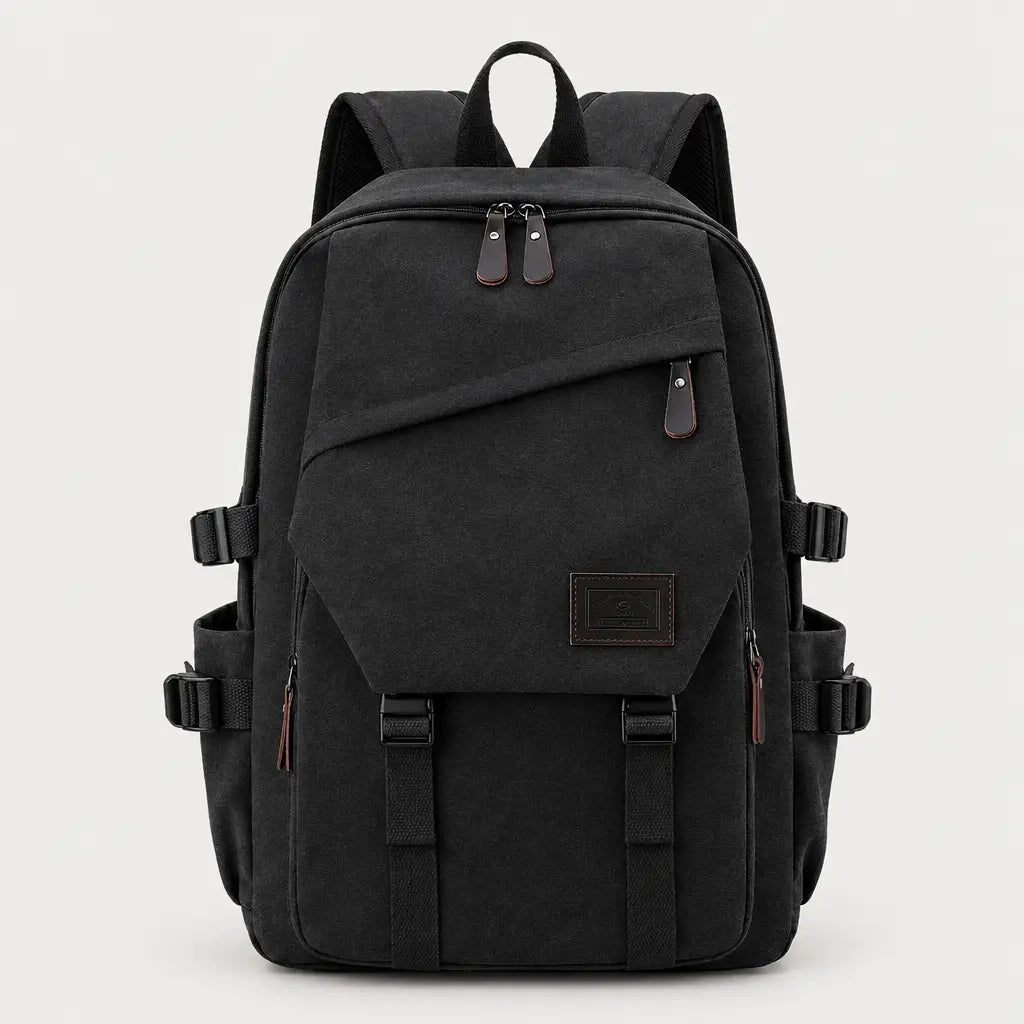 Sac à dos voyage homme à compartiments - noir