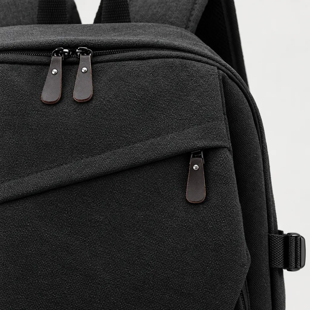 Sac à dos voyage homme à compartiments - noir