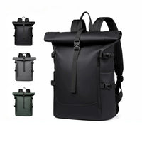 Sac ordinateur homme à bords roulés