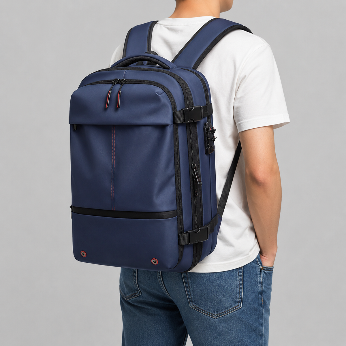 Sac ordinateur homme à compression sous vide ma vie en sac