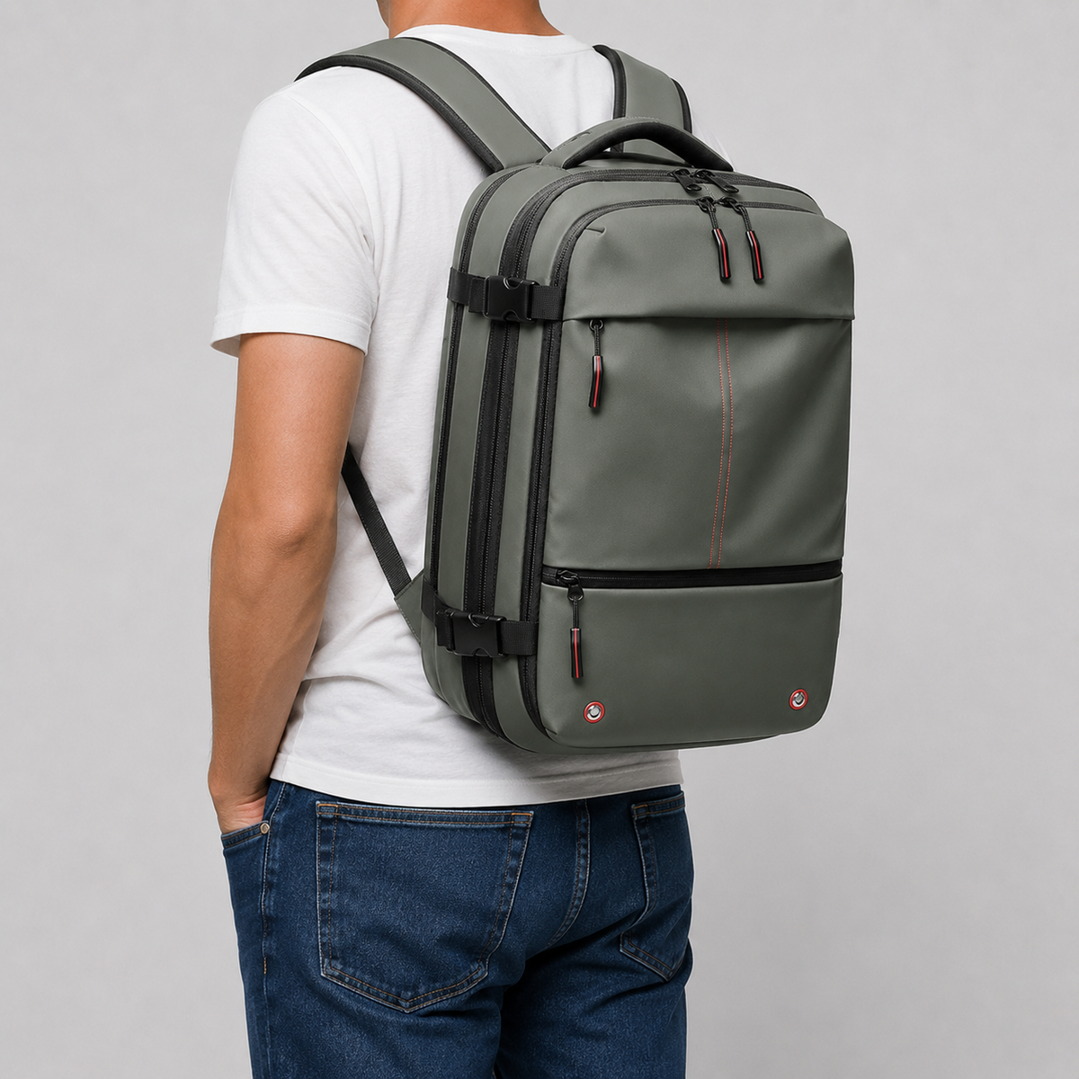 Sac ordinateur homme à compression sous vide ma vie en sac