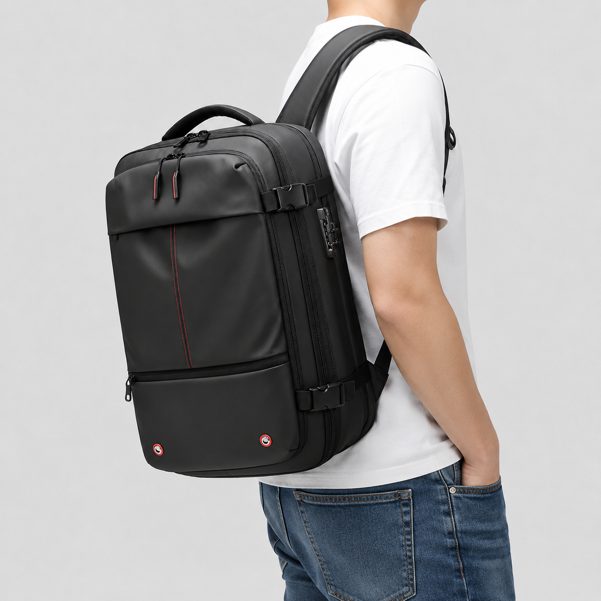 Sac ordinateur homme à compression sous vide ma vie en sac