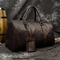 Sac de voyage week-end en cuir véritable