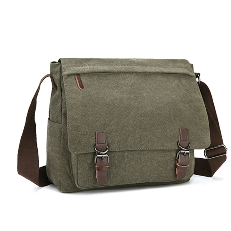 Sac bandoulière homme en toile pour ordinateur