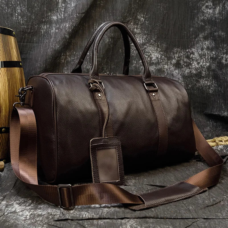Sac de voyage week-end en cuir véritable