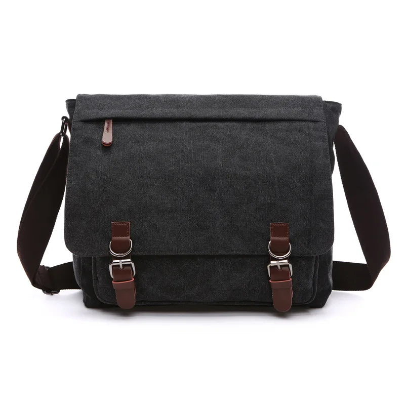 Sac bandoulière homme en toile pour ordinateur