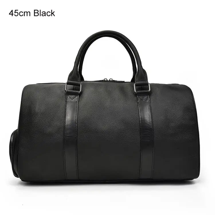 Sac de voyage week-end en cuir véritable