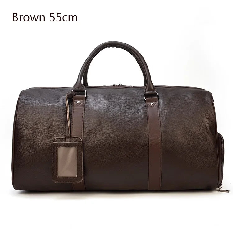 Sac de voyage week-end en cuir véritable