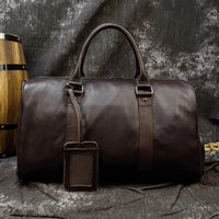 Sac de voyage week-end en cuir véritable