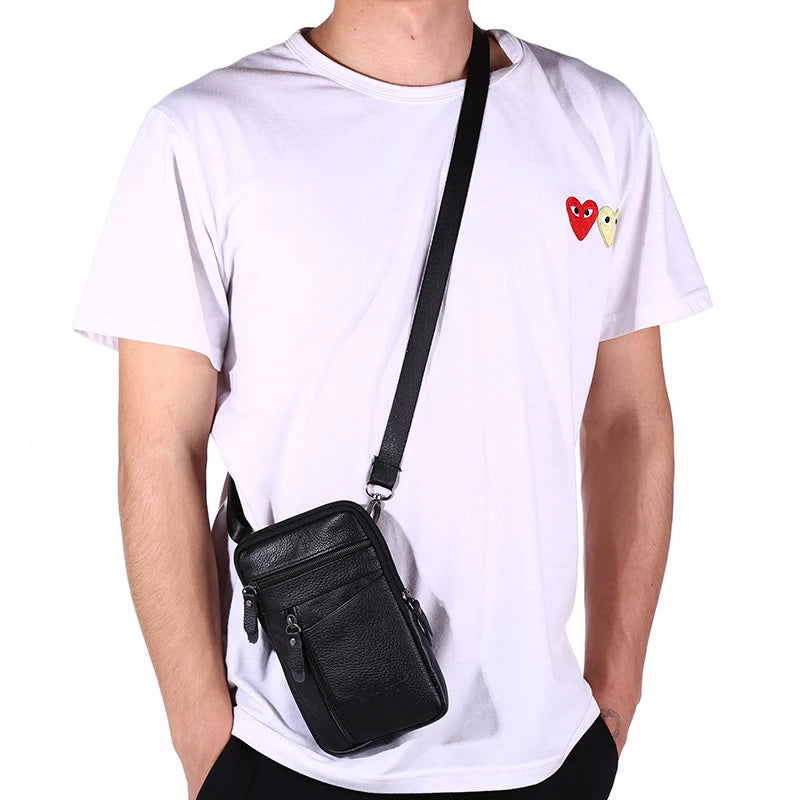 Sac banane homme en simili cuir