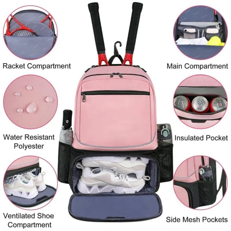 Sac à dos de tennis à compartiment chaussures