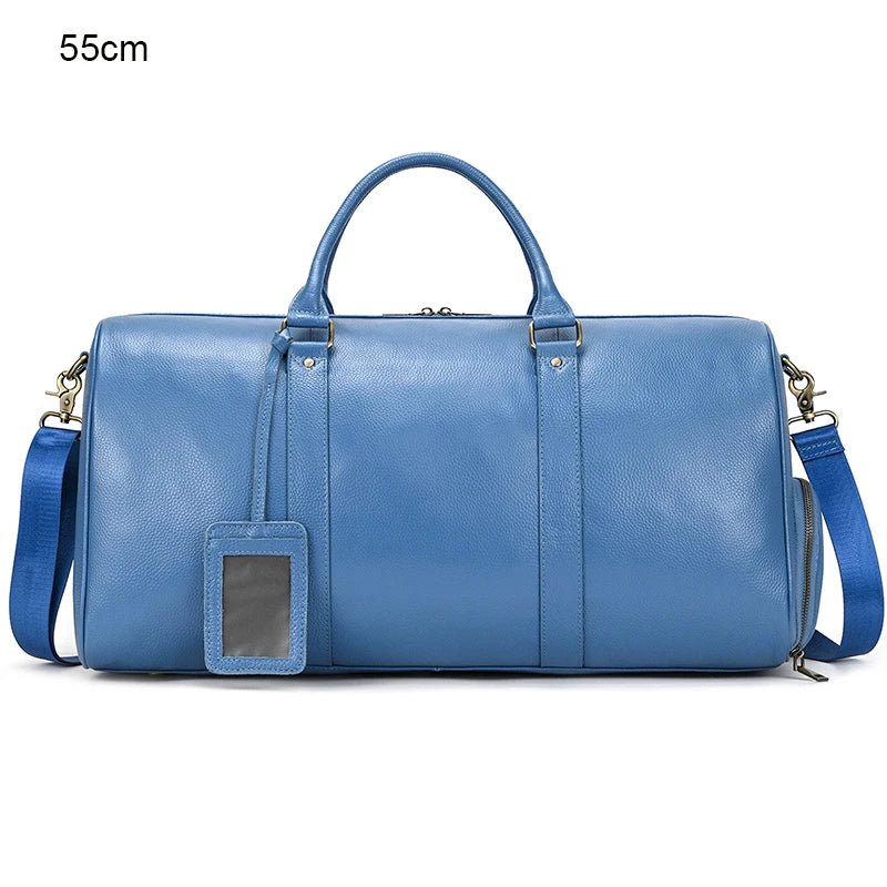Sac de voyage week-end en cuir véritable