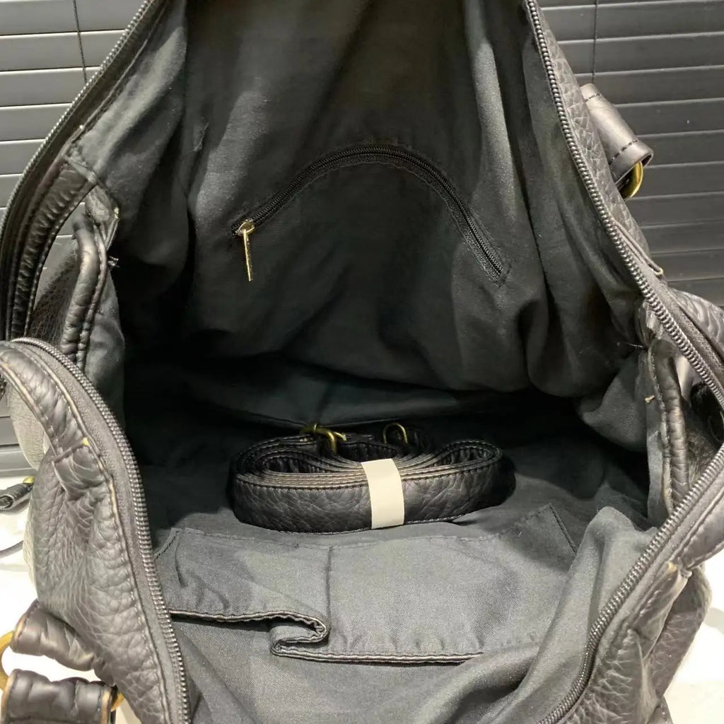 Sac bandoulière femme en cuir lavé