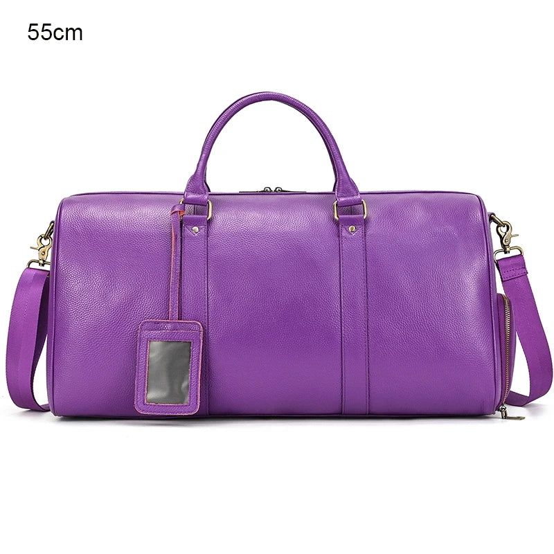 Sac de voyage week-end en cuir véritable