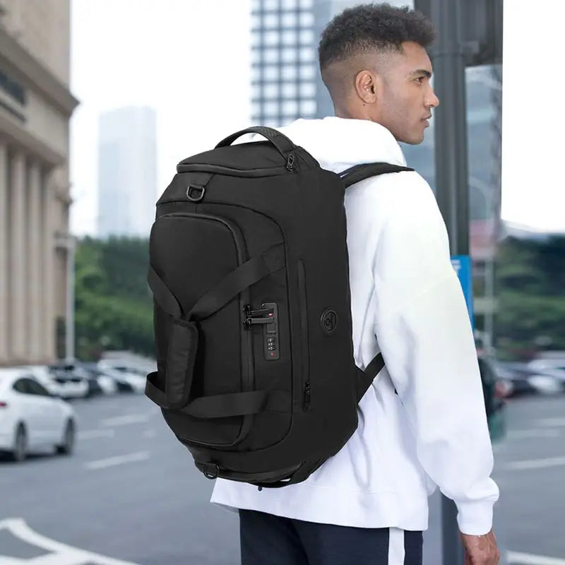 Sac de voyage sport homme à poche humide
