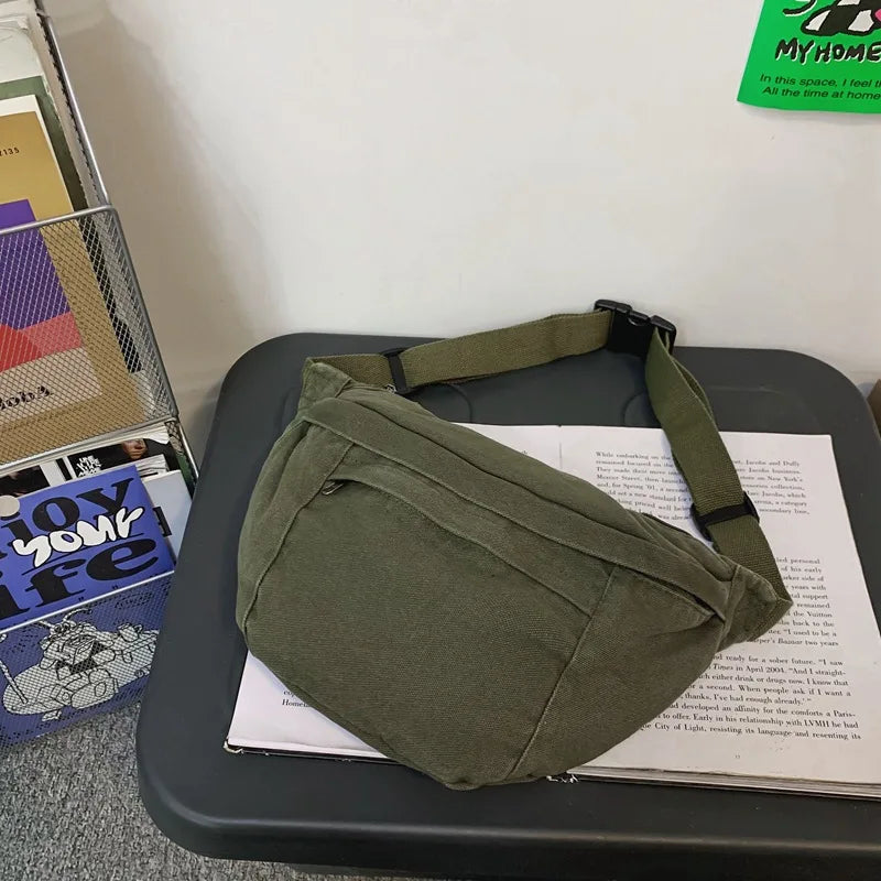 Sac banane unisexe en toile