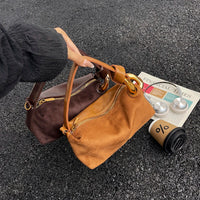 Petit sac à main femme en faux daim