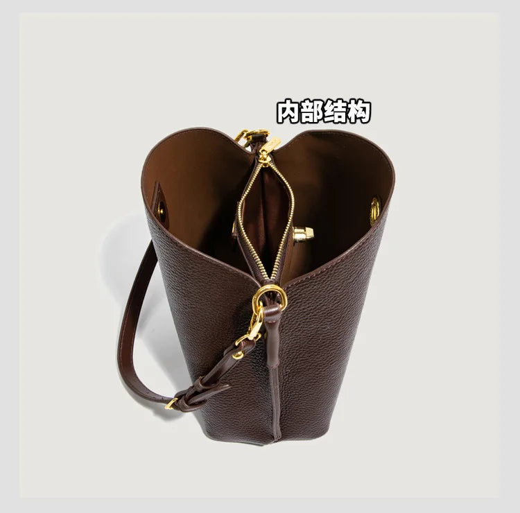 Sac seau femme en simili cuir