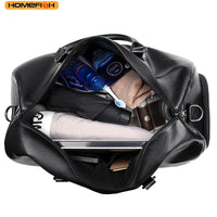 Sac de voyage moto en simili cuir