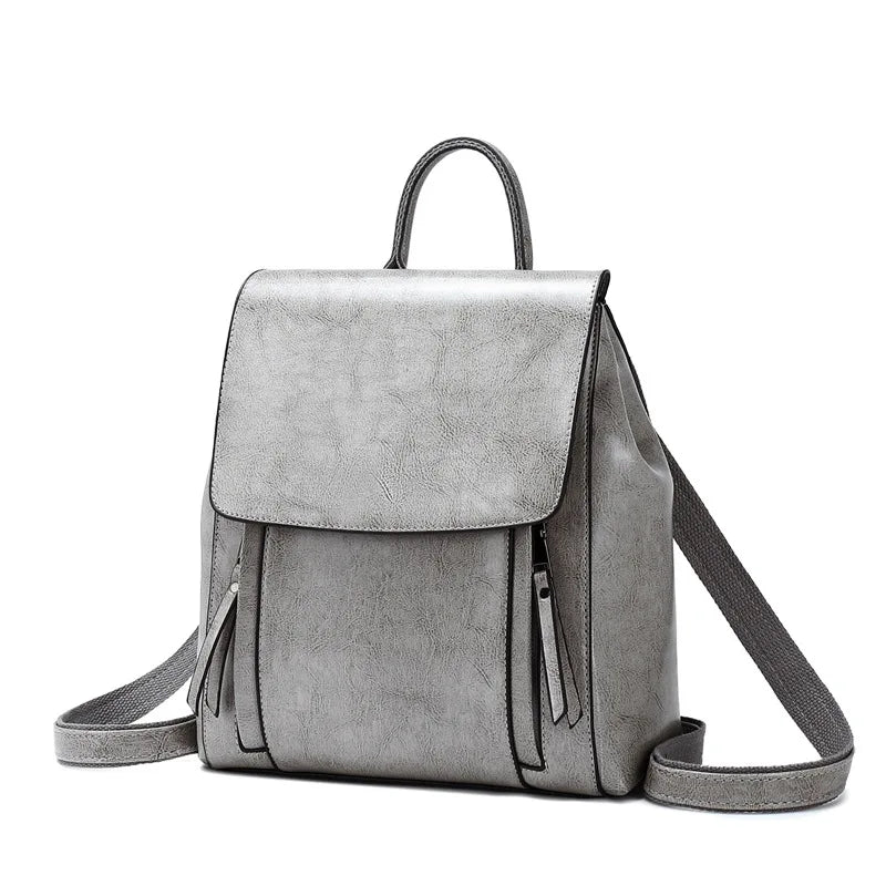Sac à dos femme en cuir véritable