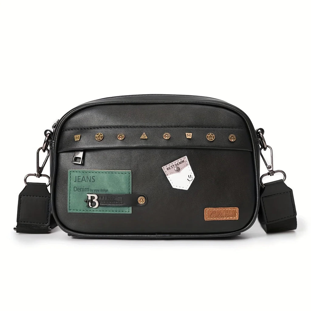 Sac bandoulière homme en simili cuir