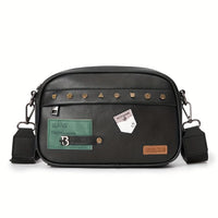 Sac bandoulière homme en simili cuir