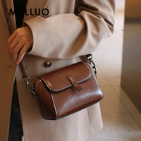 Sac à main rond femme en cuir véritable