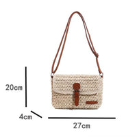 Sac bandoulière en paille