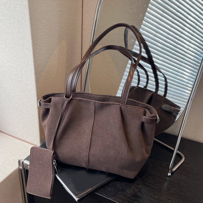 Sac cabas femme en daim