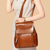 Sac à dos femme en cuir véritable