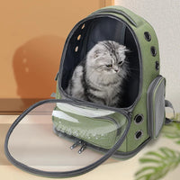 Sac de transport chat transparent