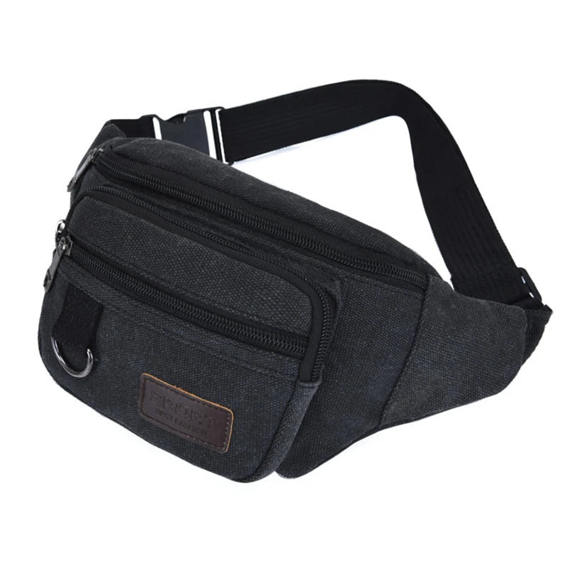 Sac banane homme en toile