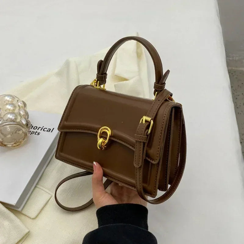 Sac à main carré femme en simili cuir