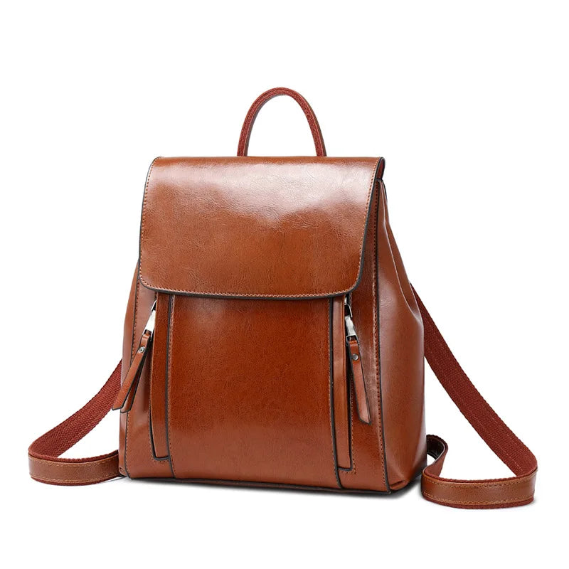 Sac à dos femme en cuir véritable