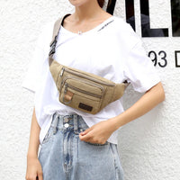 Sac banane homme en toile