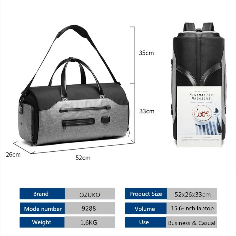 Sac porte-costume à compartiment chaussures
