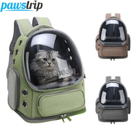 Sac de transport chat transparent