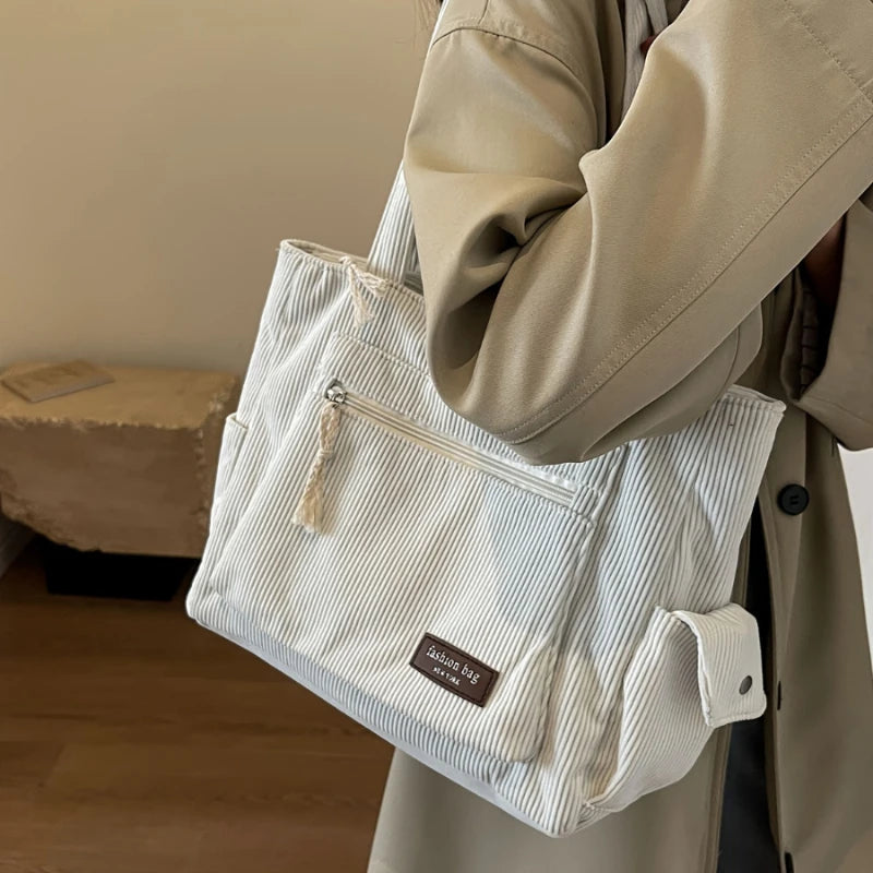 Sac cabas en velours